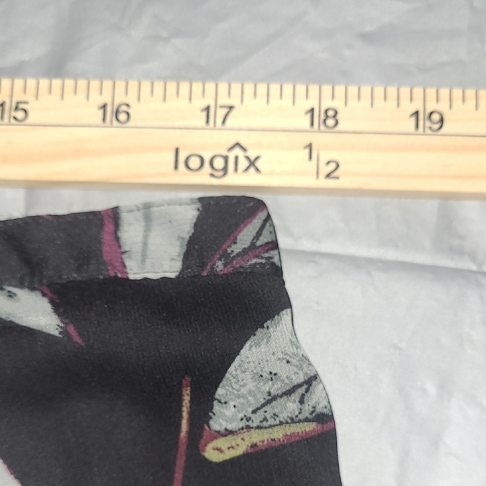 Bubble Skirt Mini Moody Floral Print Whimsigoth A Line Chiffon Lined Zipper EUC - Picture 5 of 12